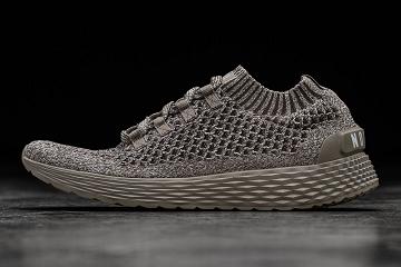 Dark / Grey Nobull Clay Knit Runner Women's Running Shoes | CA Q1739M